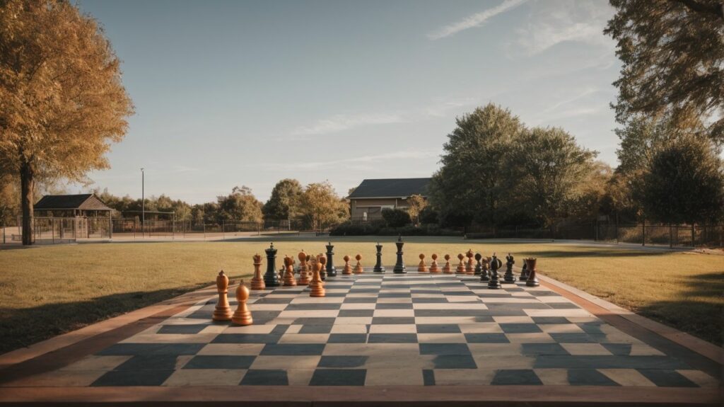 Outdoor Strategy: Chess Board Playground Markings